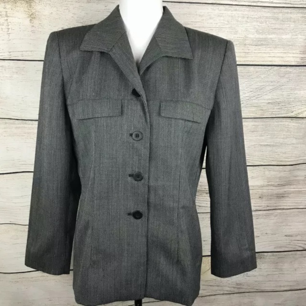 Vintage Pendleton Wool Gray Button Front Lined Ja… - image 1